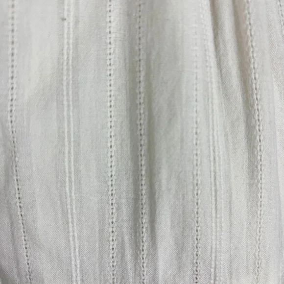 ALL SAINTS White Cotton Summer Midi Dress shoulder Tie straps - Picture 5 of 9